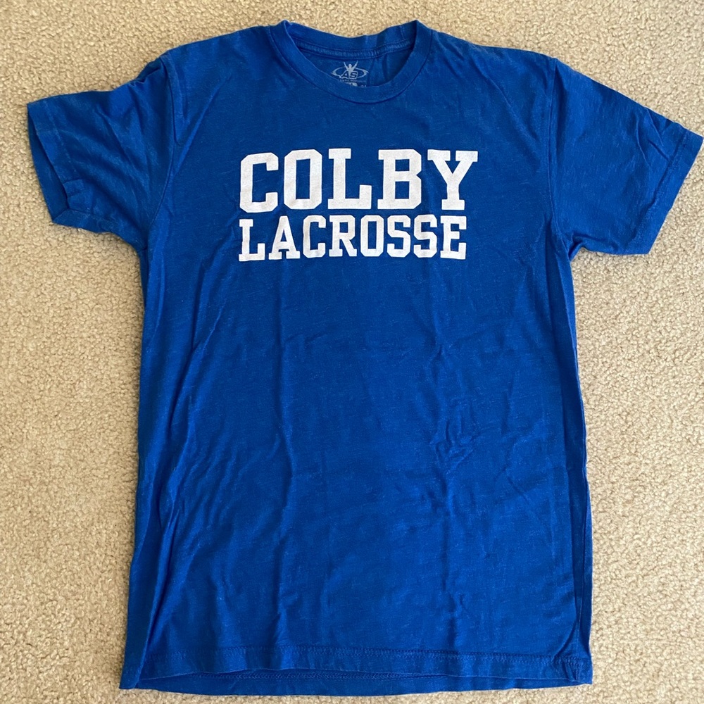Colby College Lacrosse Blue Tshirt